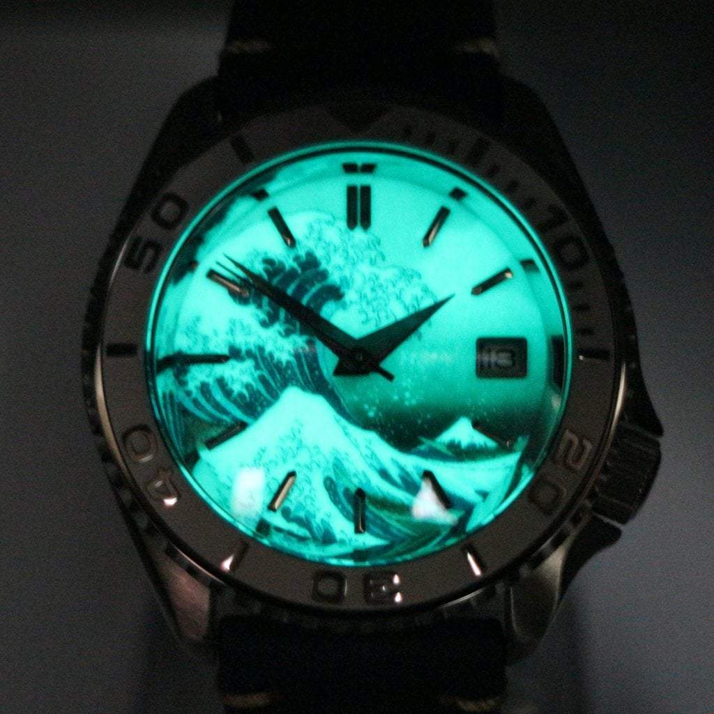 SEIKO SKX009 The Great Wave off Kanagawa #XXX237 - - - - Lucius Atelier - Swiss Quality Seiko Watch Mod Parts