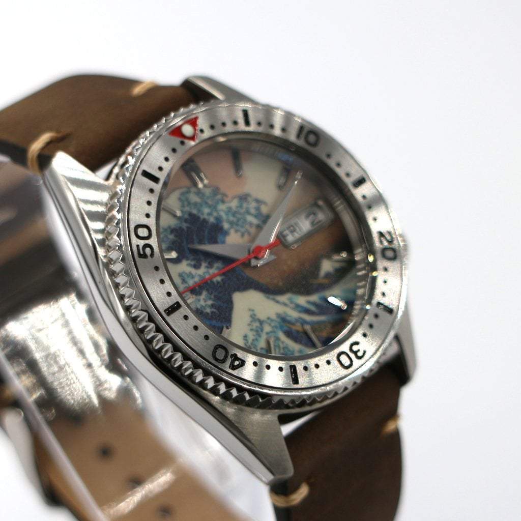 SEIKO SKX013 The Great Wave Mod #XXX716 - - - - Lucius Atelier - Swiss Quality Seiko Watch Mod Parts