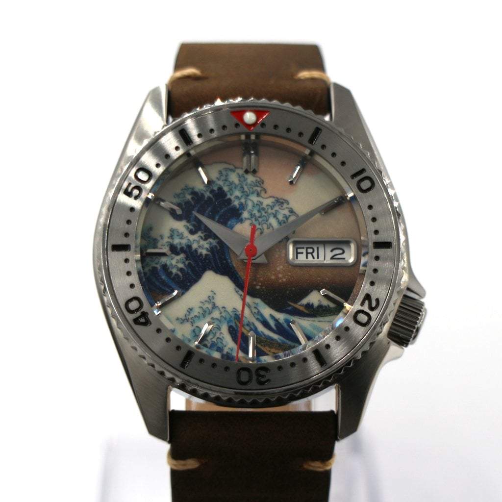 SEIKO SKX013 The Great Wave Mod #XXX716 - - - - Lucius Atelier - Swiss Quality Seiko Watch Mod Parts