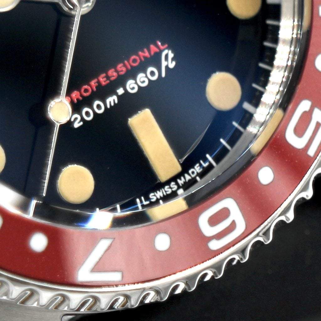 SEIKO SKX013 Vintage Submariner Pepsi Dual Time #1 - - - - Lucius Atelier - Swiss Quality Seiko Watch Mod Parts