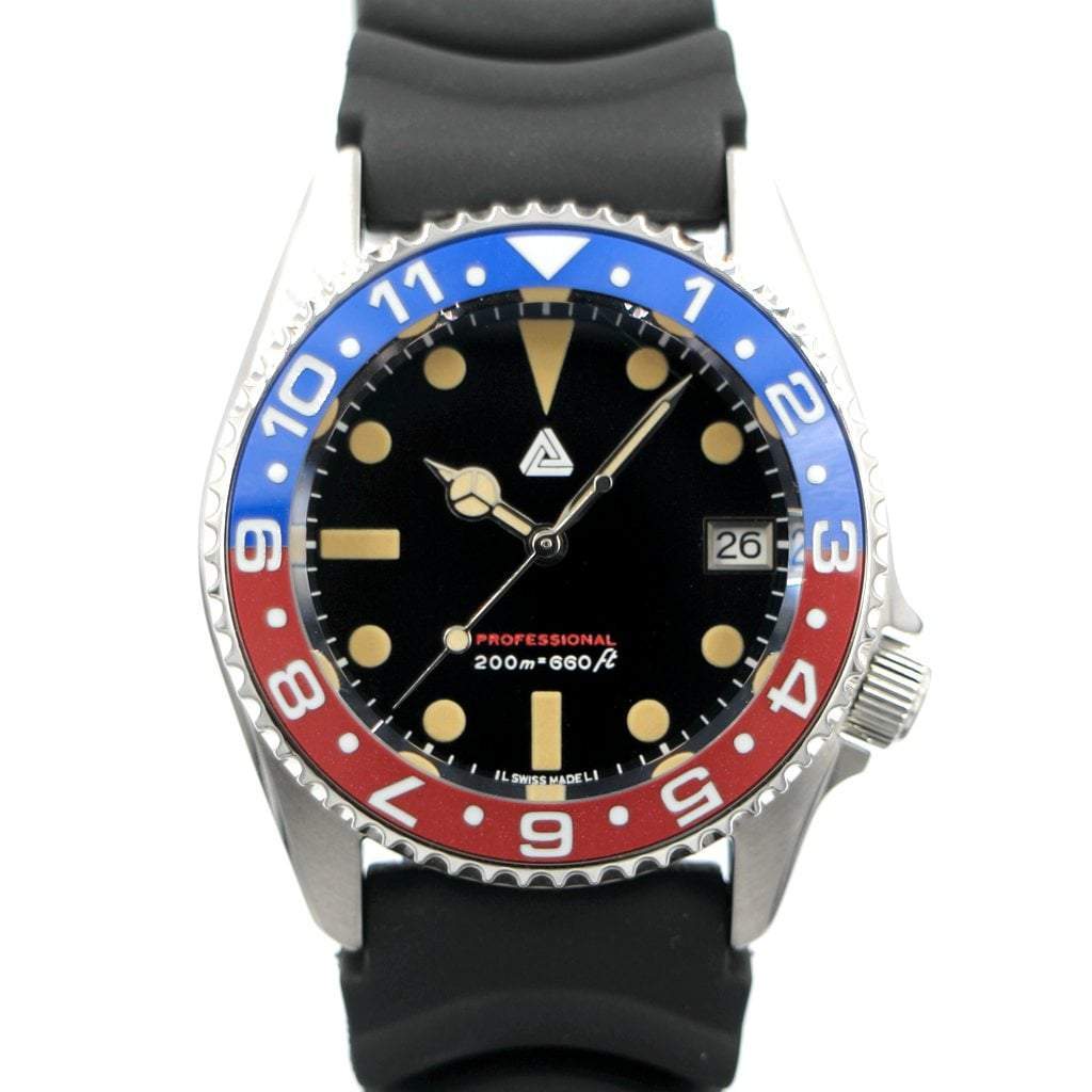 Dual Time Skx013 Submariner Bezel Vintage Submariner Pepsi