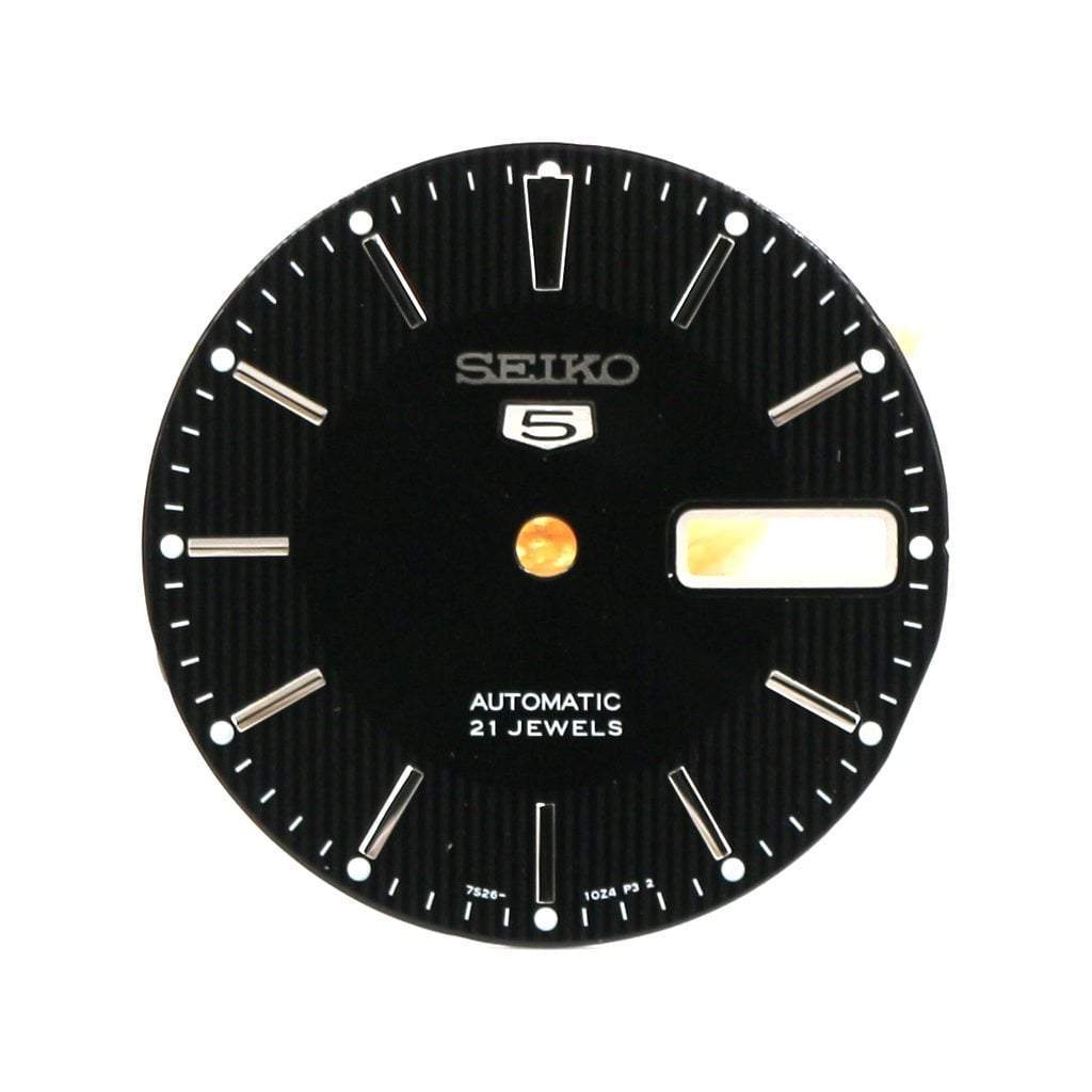 SEIKO SNKL23 Pinstriped Dial - 4 o'clock - - - Lucius Atelier - Swiss Quality Seiko Watch Mod Parts