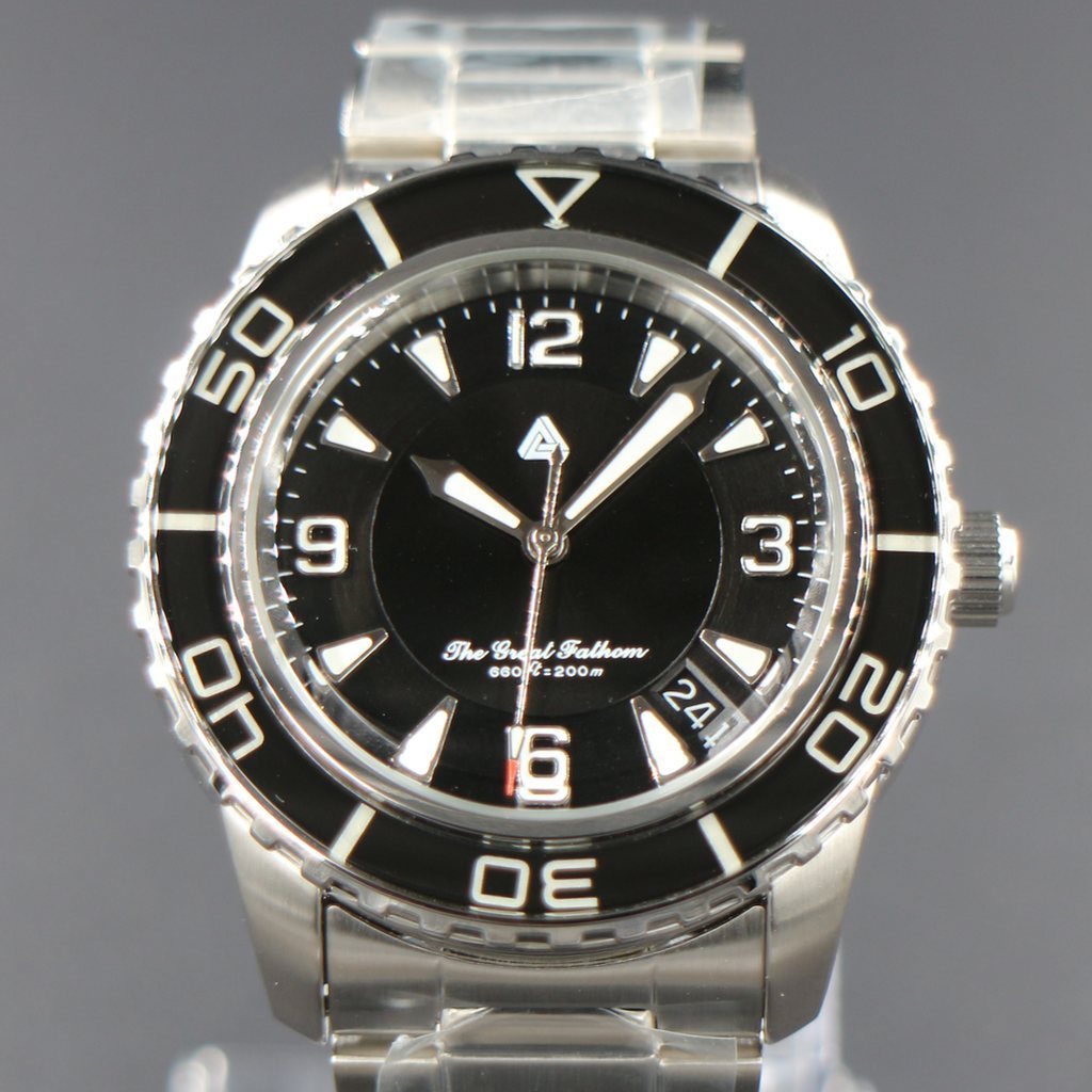 SEIKO SNZH55 The Great Fathom Black Edition #XXX244 - - - - Lucius Atelier - Swiss Quality Seiko Watch Mod Parts