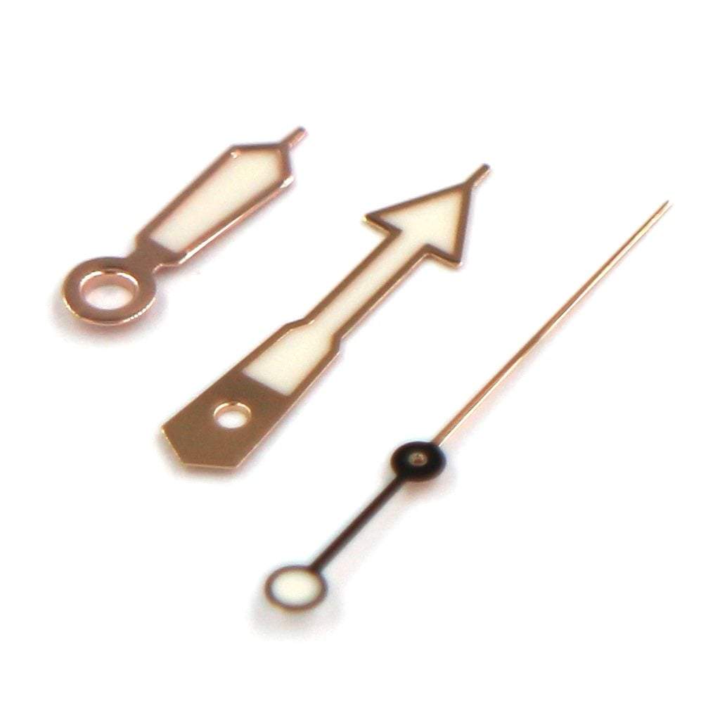 SEIKO SRPD Lumibrite Hands - Rose Gold - - - - Lucius Atelier - Swiss Quality Seiko Watch Mod Parts