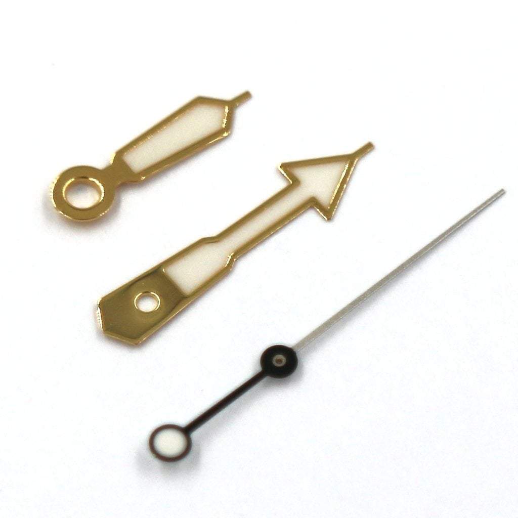 SEIKO SRPD Lumibrite Hands - Yellow Gold - - - - Lucius Atelier - Swiss Quality Seiko Watch Mod Parts