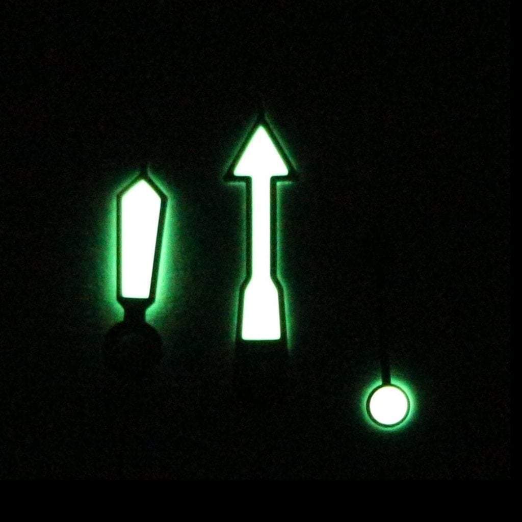 SEIKO SRPD Lumibrite Hands - Yellow Gold v2 - - - - Lucius Atelier - Swiss Quality Seiko Watch Mod Parts