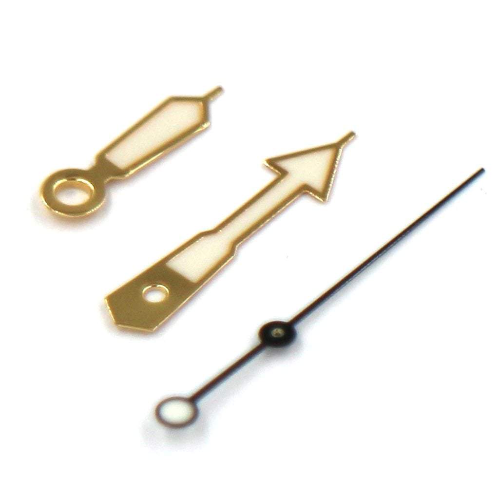 SEIKO SRPD Lumibrite Hands - Yellow Gold v2 - - - - Lucius Atelier - Swiss Quality Seiko Watch Mod Parts