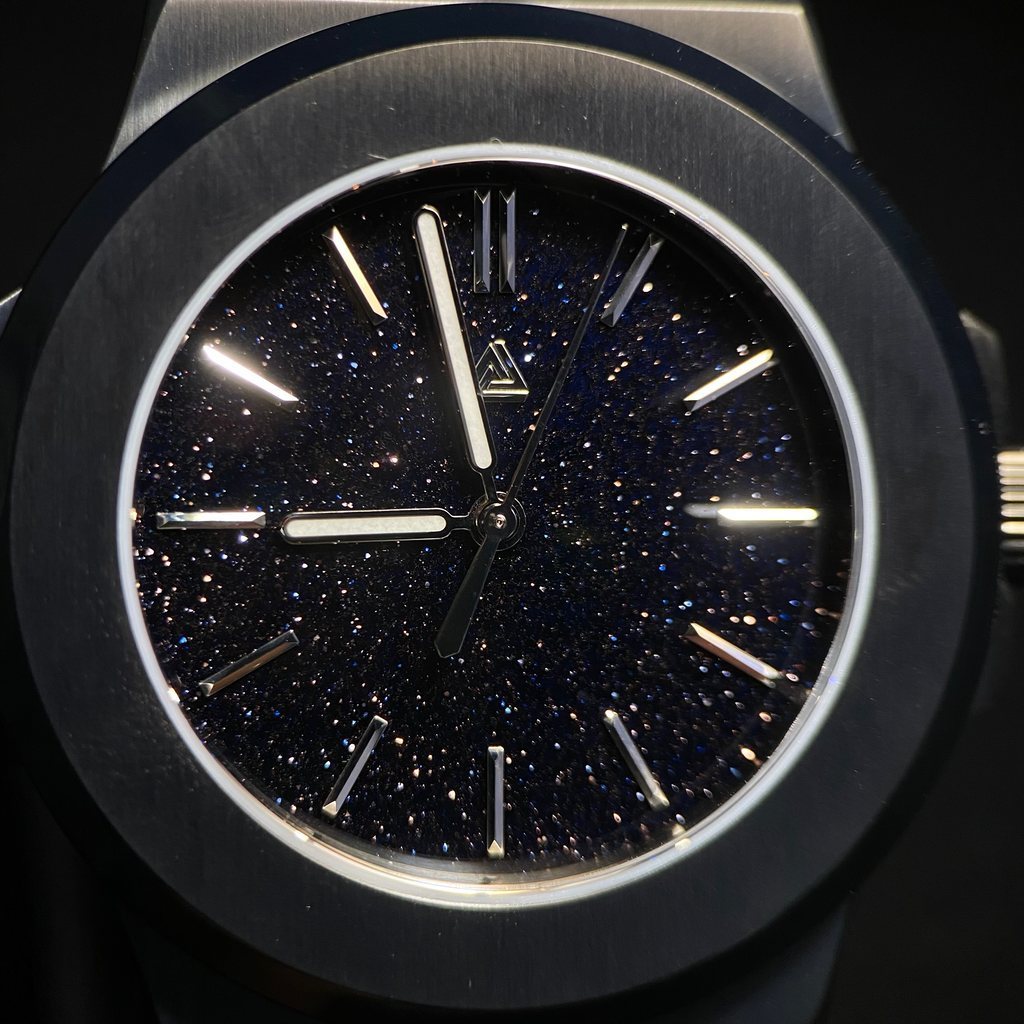 SEIKONAUT Black Aventurine Glass Edition - - - - Lucius Atelier - Swiss Quality Seiko Watch Mod Parts