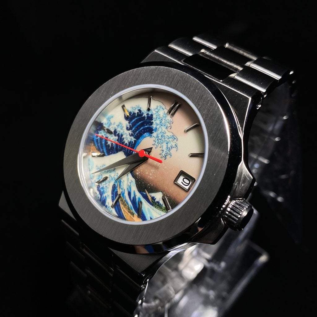 SEIKONAUT Luminous Great Wave - - - - Lucius Atelier - Swiss Quality Seiko Watch Mod Parts