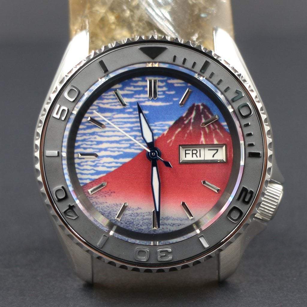 SKX007 Ceramic Bezel Insert (Slope) - Yacht Master Black - - - - Lucius Atelier - Swiss Quality Seiko Watch Mod Parts