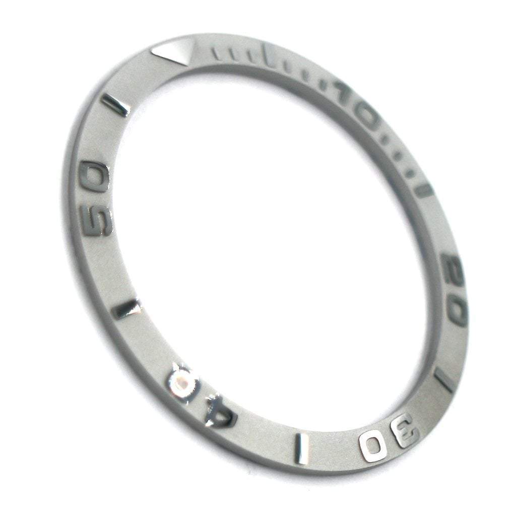 SKX007 Ceramic Bezel Insert (Slope) - Yacht Master Silver - - - - Lucius Atelier - Swiss Quality Seiko Watch Mod Parts