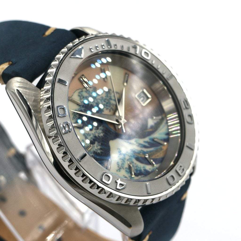 SKX007 Ceramic Bezel Insert (Slope) - Yacht Master Silver - - - - Lucius Atelier - Swiss Quality Seiko Watch Mod Parts