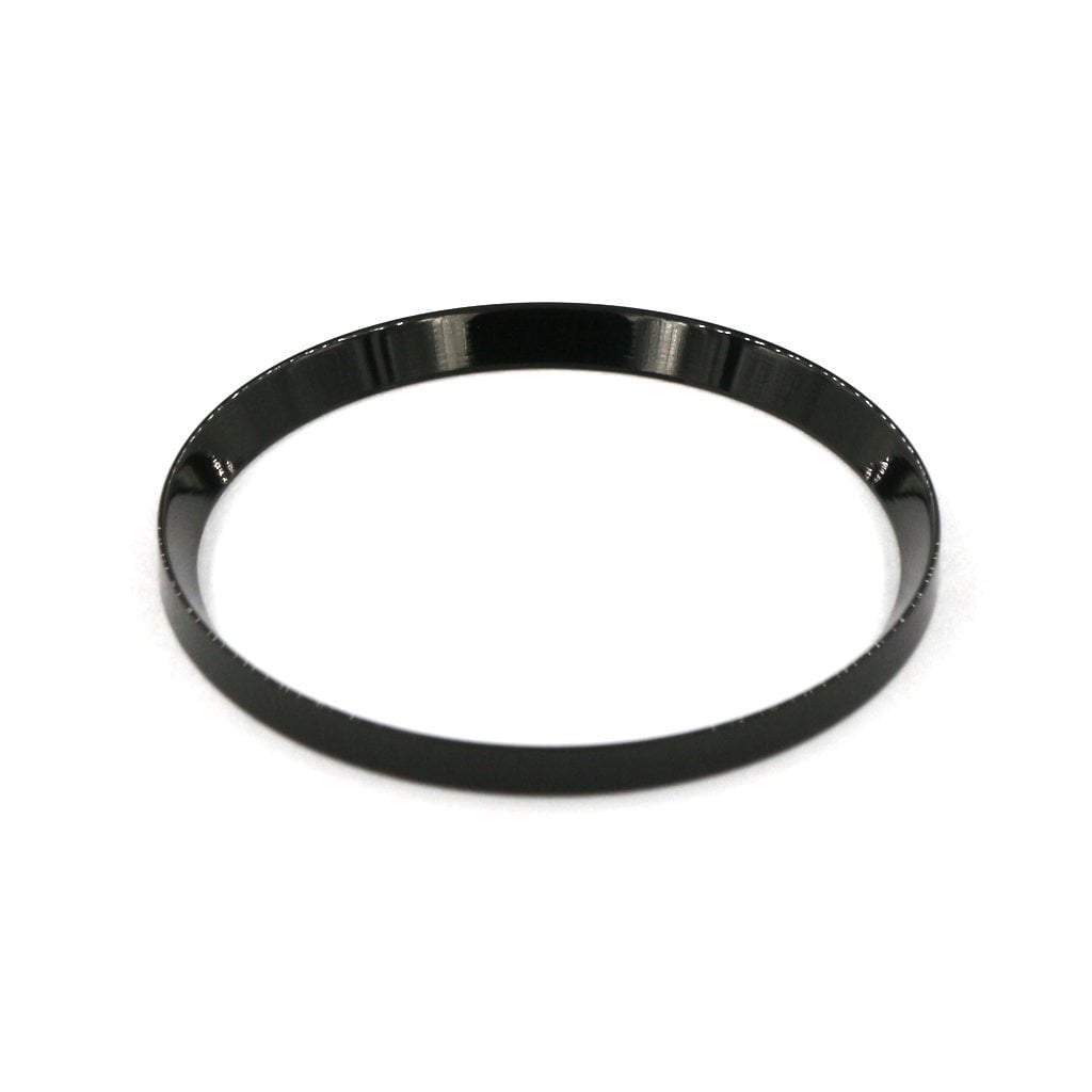 SKX007 Mirror Polished Black Chapter Ring - - - - Lucius Atelier - Swiss Quality Seiko Watch Mod Parts