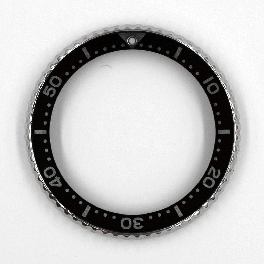 SKX007 Original Bezel &amp; Insert - Black - - - - Lucius Atelier - Swiss Quality Seiko Watch Mod Parts