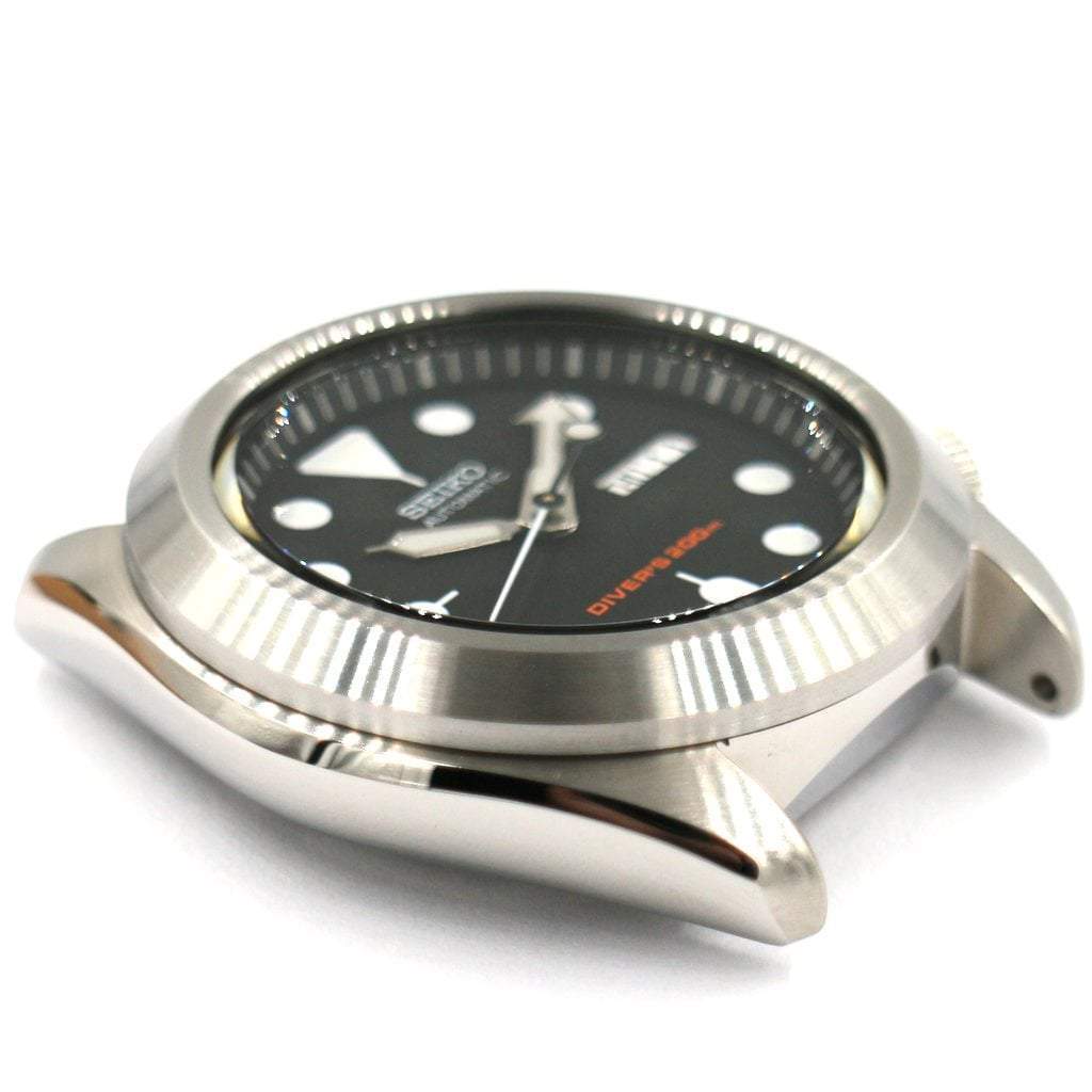 SKX007 The Pilot Bezel - Silver Brushed - - - - Lucius Atelier - Swiss Quality Seiko Watch Mod Parts
