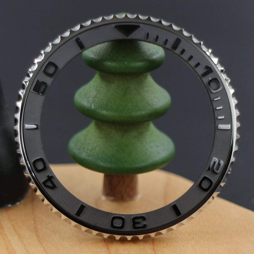 SKX007 The Submariner Bezel - Silver Mirror Polished - - - - Lucius Atelier - Swiss Quality Seiko Watch Mod Parts