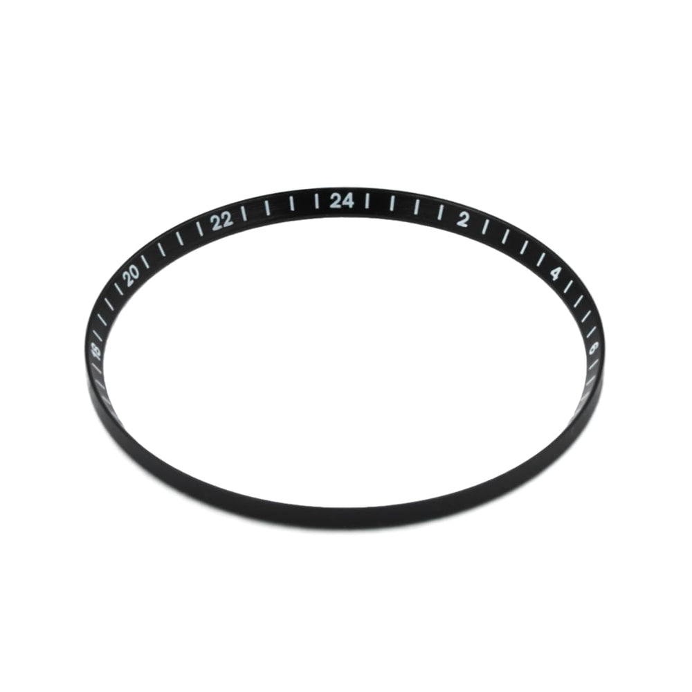 SKX013 Brushed Black Chapter Ring - GMT 24H Numerals - Lucius Atelier