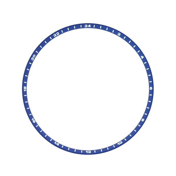SKX013 Brushed Blue Chapter Ring - GMT 24H Numerals - Lucius Atelier