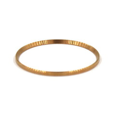 SKX013 Brushed Gold Chapter Ring - SEIKO Mod Part - Lucius