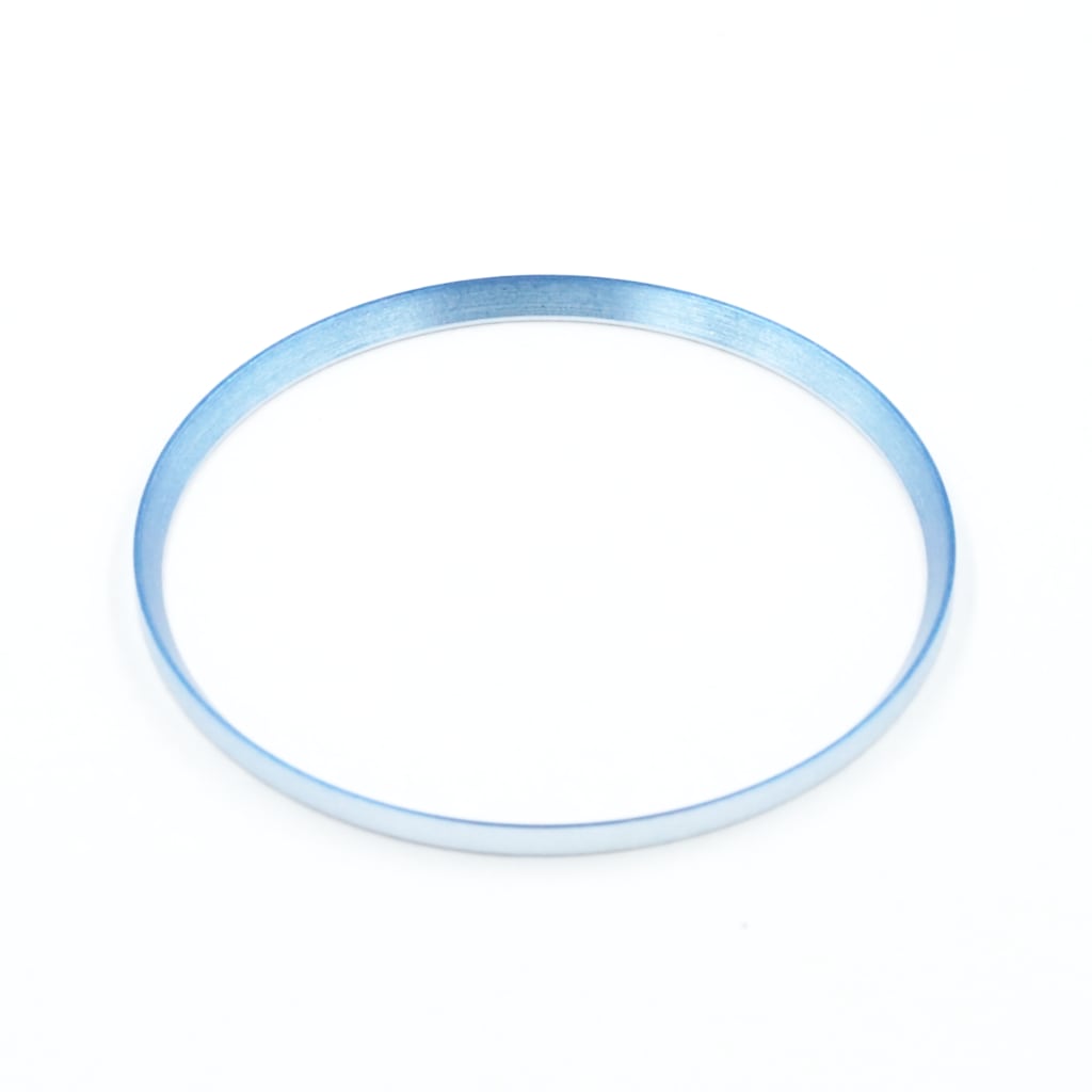 SKX013 Brushed Ice Blue Chapter Ring - - - - Lucius Atelier - Swiss Quality Seiko Watch Mod Parts
