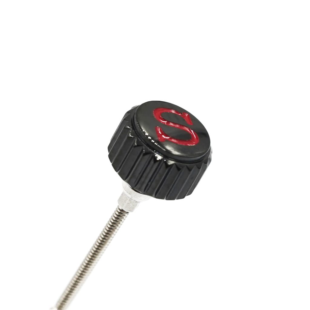 SKX013 Crown - Coin Edge - Signed S in Red (DLC BLACK EDITION) - - - - Lucius Atelier - Swiss Quality Seiko Watch Mod Parts