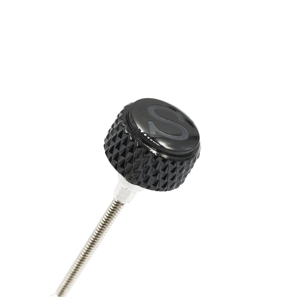 SKX013 Crown - Knurled - Signed S (DLC BLACK EDITION) - - - - Lucius Atelier - Swiss Quality Seiko Watch Mod Parts