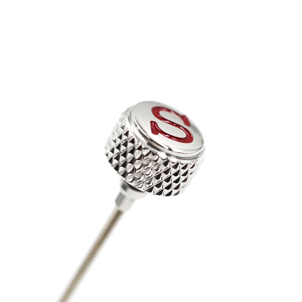 SKX013 Crown - Knurled - Signed S in Red - - - - Lucius Atelier - Swiss Quality Seiko Watch Mod Parts