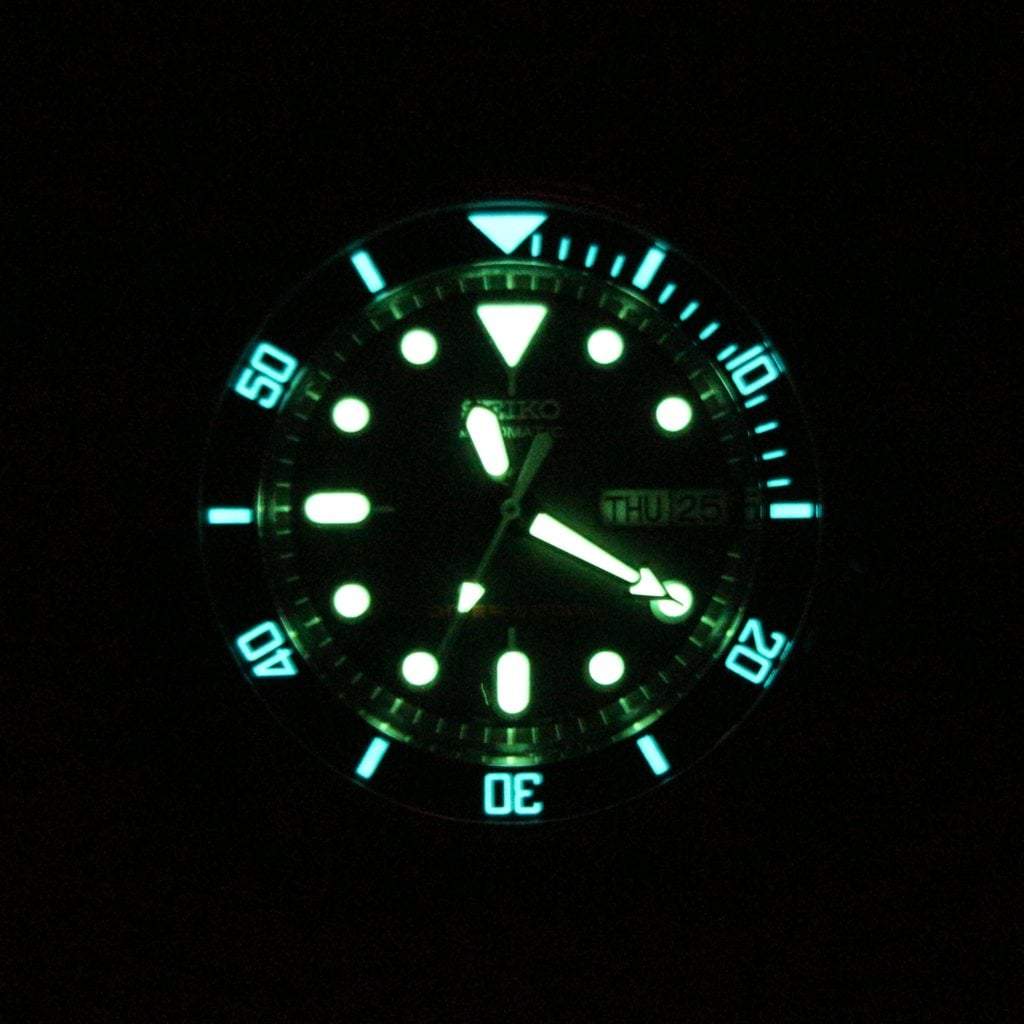 SKX013 Lumed Sapphire Bezel Insert (Flat) - BGW9 - Black Submariner - - - - Lucius Atelier - Swiss Quality Seiko Watch Mod Parts