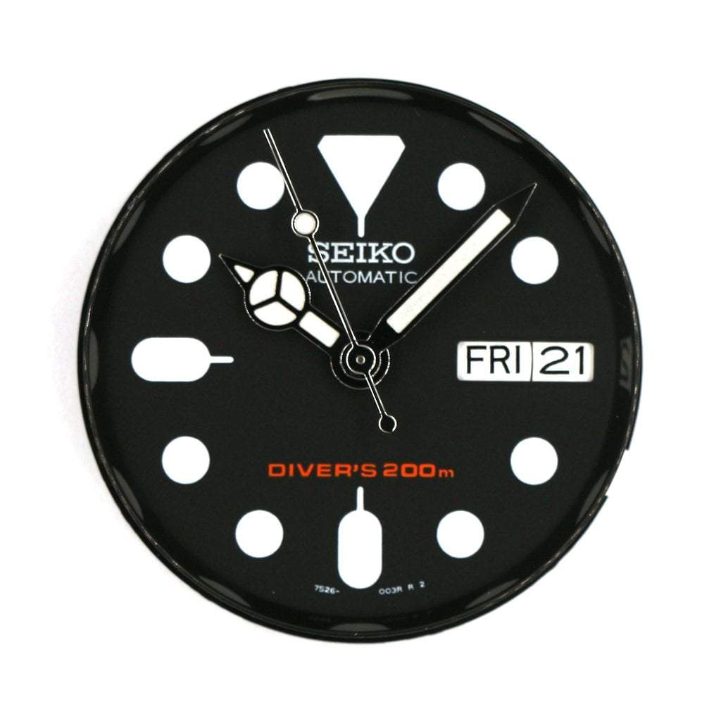 SKX013 Mirror Polished Black Chapter Ring - - - - Lucius Atelier - Swiss Quality Seiko Watch Mod Parts