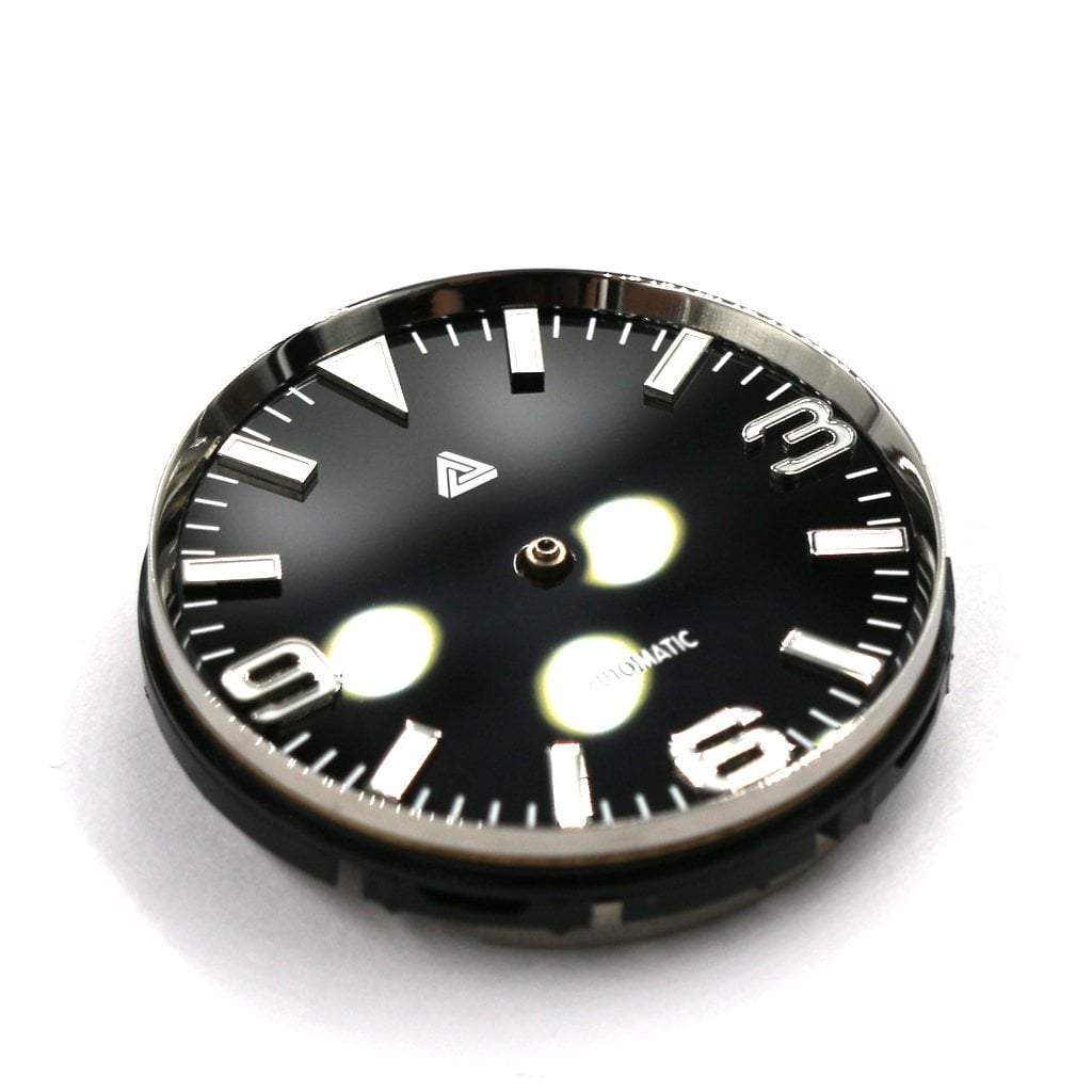 SKX013 Mirror Polished Silver Chapter Ring - - - - Lucius Atelier - Swiss Quality Seiko Watch Mod Parts