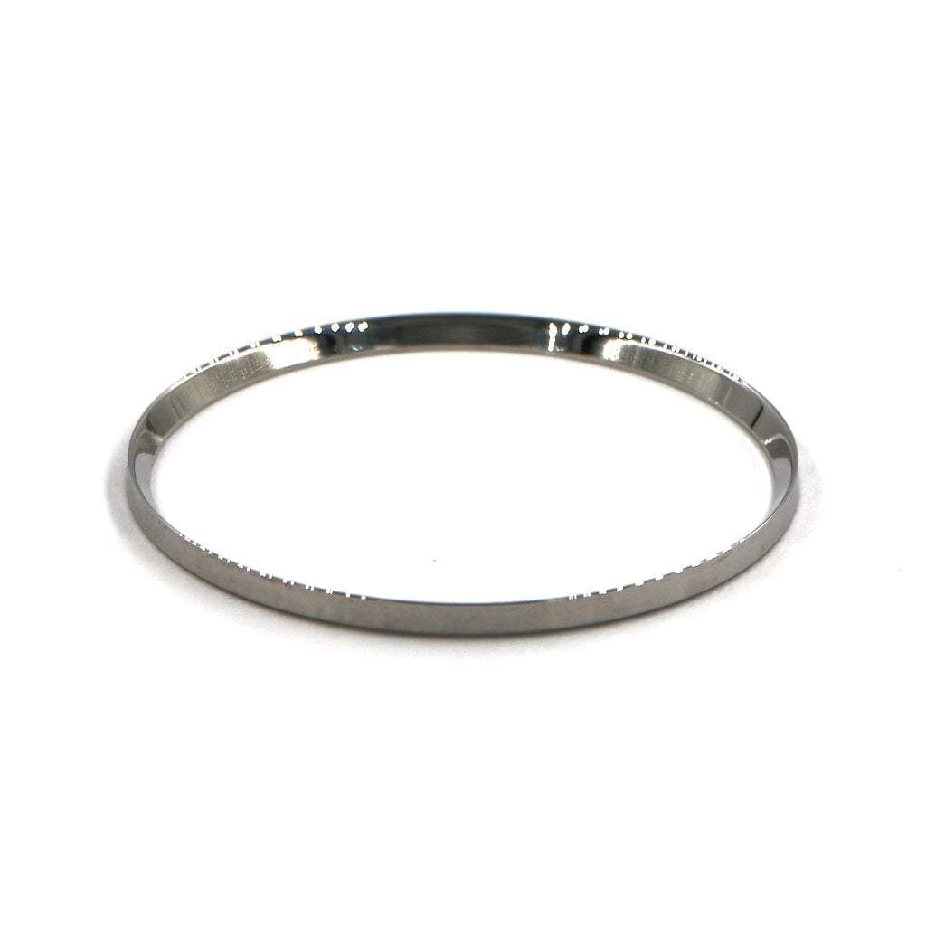 SKX013 Mirror Polished Silver Chapter Ring - SEIKO Mod Part