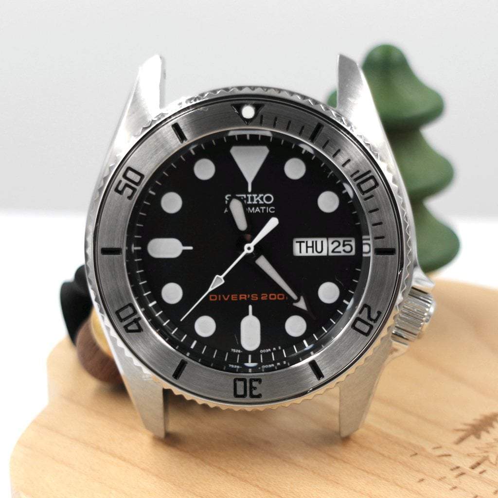 SKX013 Steel Bezel Insert (Flat) - BGW9 - Black Submariner - - - - Lucius Atelier - Swiss Quality Seiko Watch Mod Parts