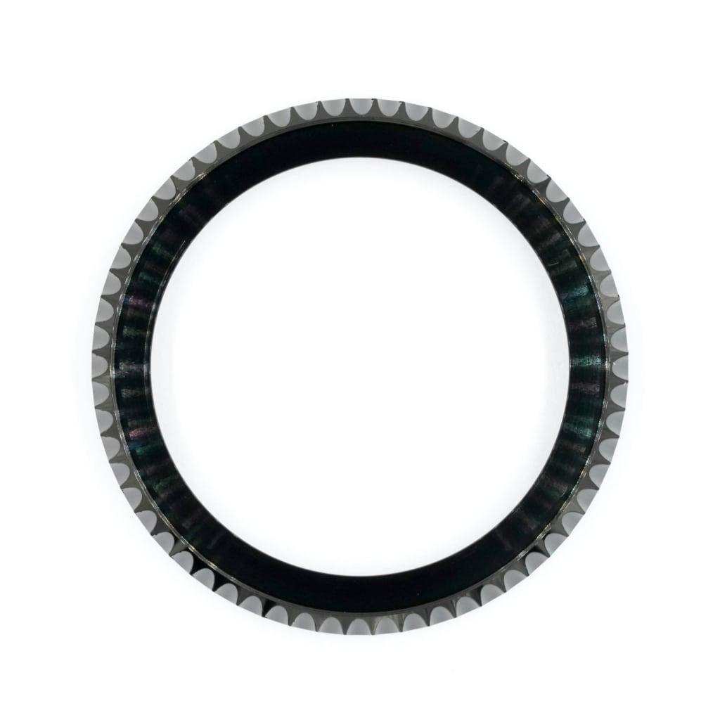 SKX013 Submariner Bezel - Polished (DLC BLACK EDITION) - - - - Lucius Atelier - Swiss Quality Seiko Watch Mod Parts