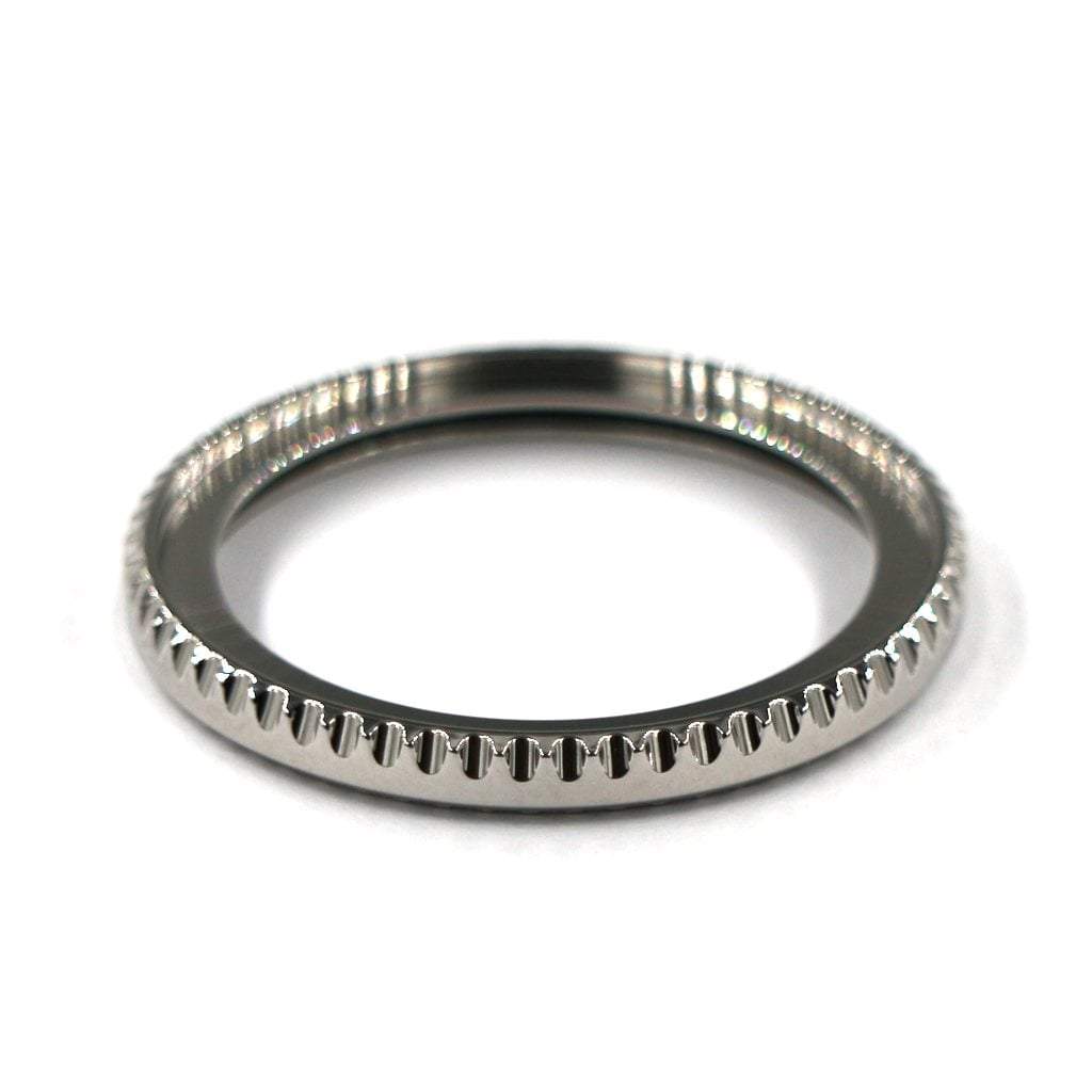 SKX013 Submariner Bezel - Silver Mirror Polished - - - - Lucius Atelier - Swiss Quality Seiko Watch Mod Parts