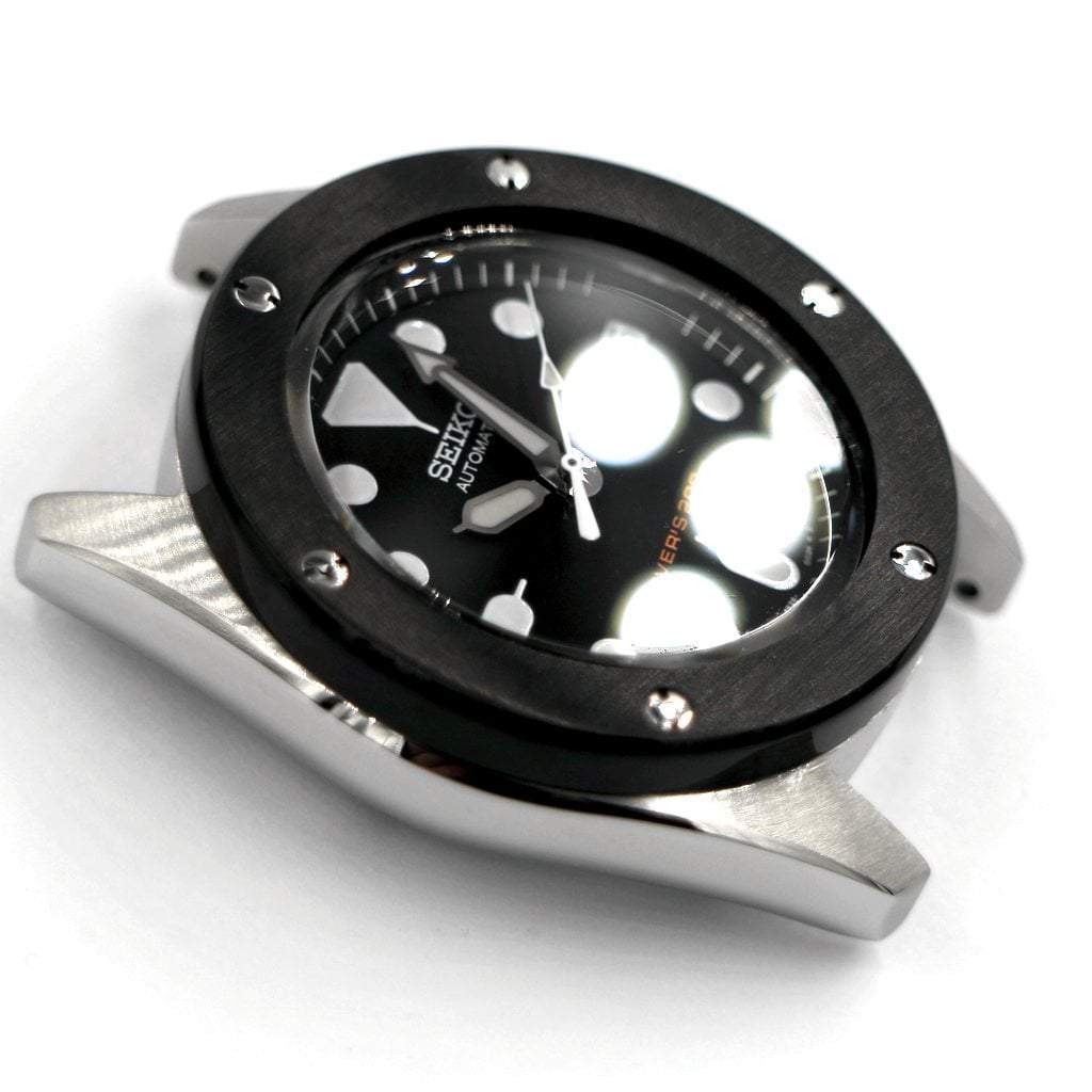 SKX013 The Big Bang Bezel - Black - - - - Lucius Atelier - Swiss Quality Seiko Watch Mod Parts
