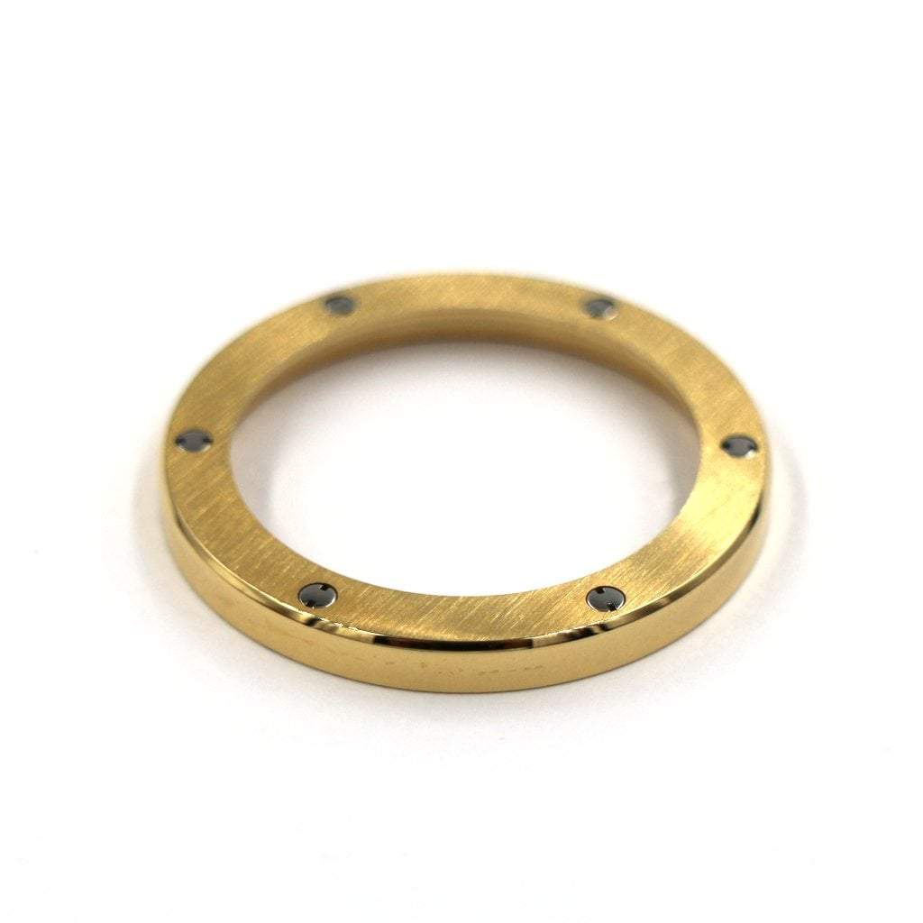 SKX013 The Big Bang Bezel - Gold - - - - Lucius Atelier - Swiss Quality Seiko Watch Mod Parts