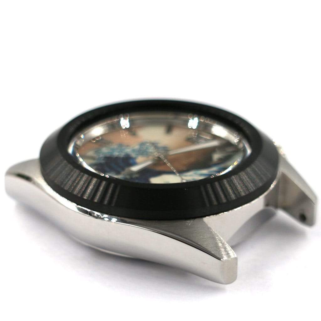 SKX013 The Pilot Bezel - Black Brushed - - - - Lucius Atelier - Swiss Quality Seiko Watch Mod Parts