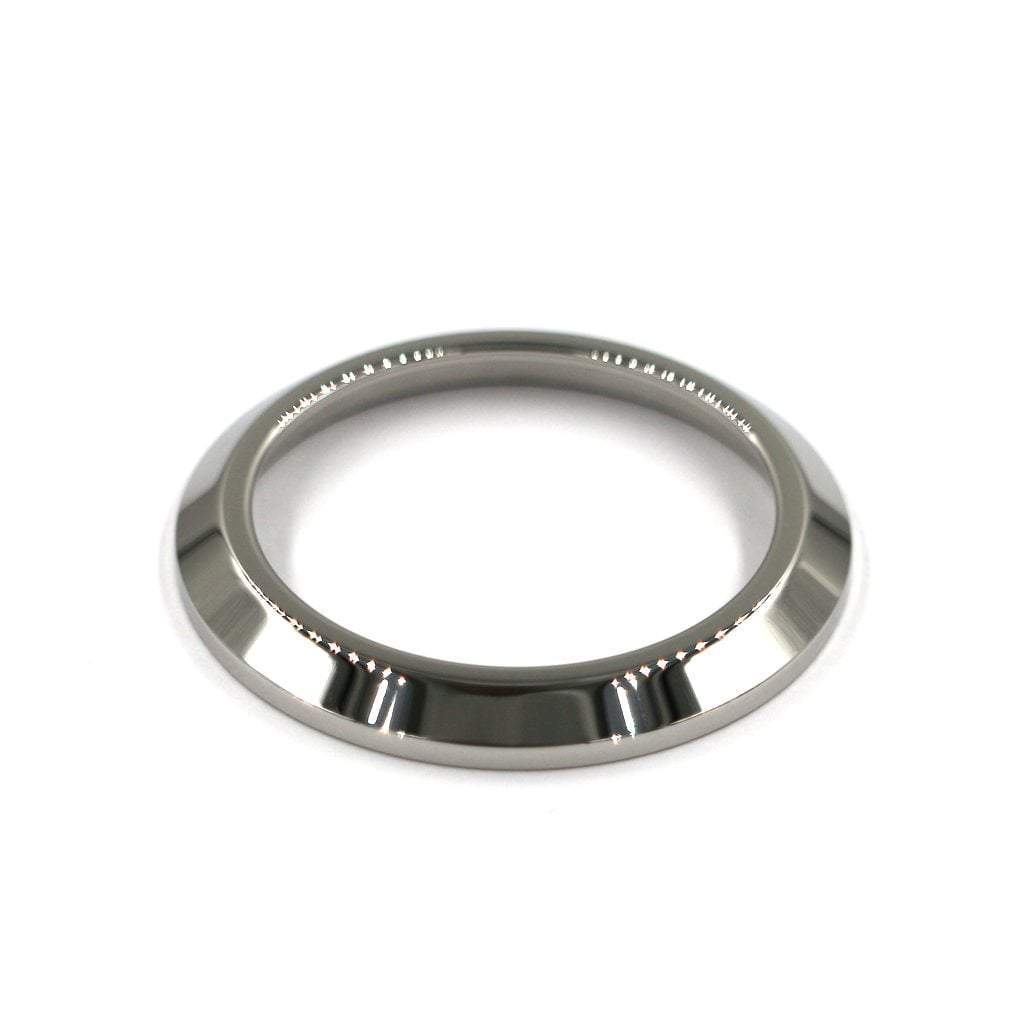 SKX013 The Pilot Bezel - Silver Mirror Polished - - - - Lucius Atelier - Swiss Quality Seiko Watch Mod Parts