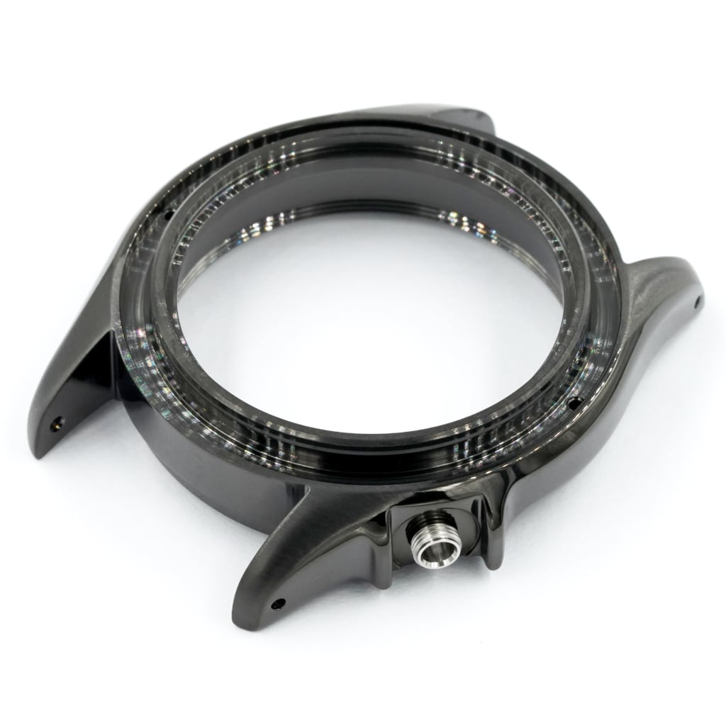 SKX013 Watch Case - 38mm (DLC BLACK EDITION) [NH34-Ready] - - - - Lucius Atelier - Swiss Quality Seiko Watch Mod Parts