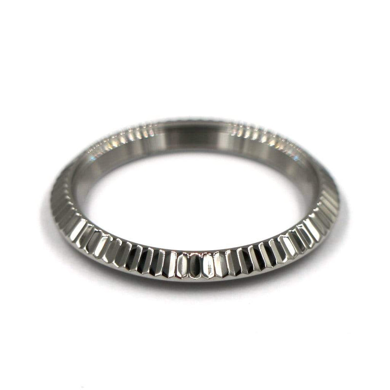 Silver Fluted Bezel for SEIKO SNK809 - SEIKO Mod Part - Lucius Atelier