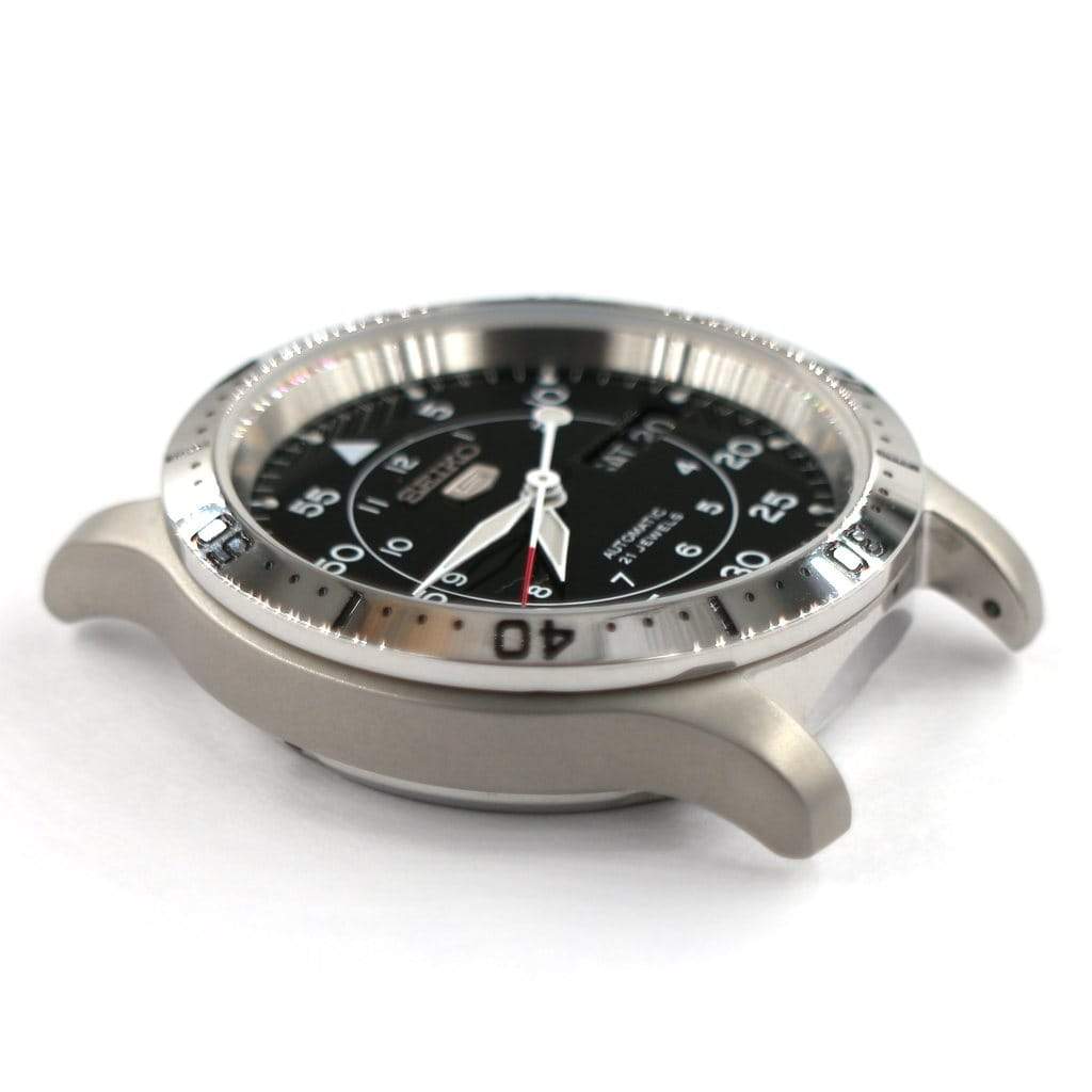 SNK Seiko Dive-Styled Bezel - Silver - - - - Lucius Atelier - Swiss Quality Seiko Watch Mod Parts