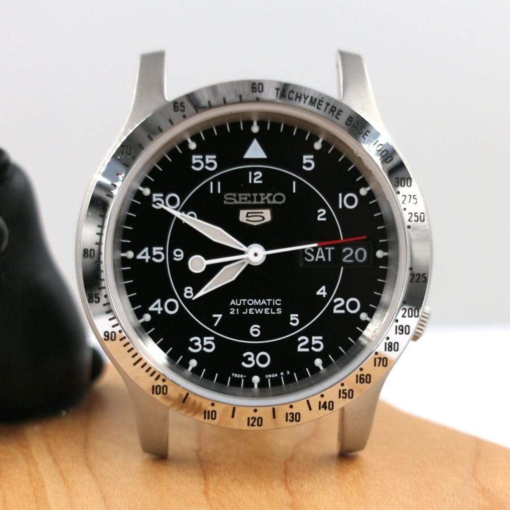 SNK Tachymeter Bezel - Silver - - - - Lucius Atelier - Swiss Quality Seiko Watch Mod Parts