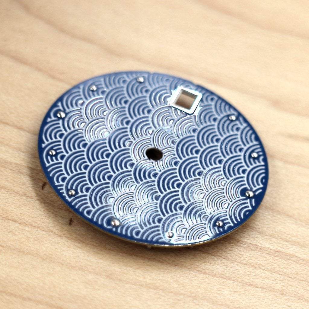 Seigaiha Dial (Date) - - - - Lucius Atelier - Swiss Quality Seiko Watch Mod Parts