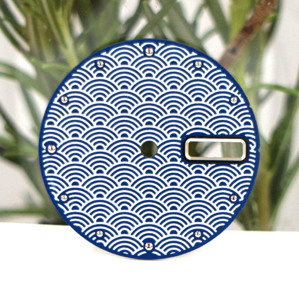 Seigaiha Dial (Day Date) - - - - Lucius Atelier - Swiss Quality Seiko Watch Mod Parts