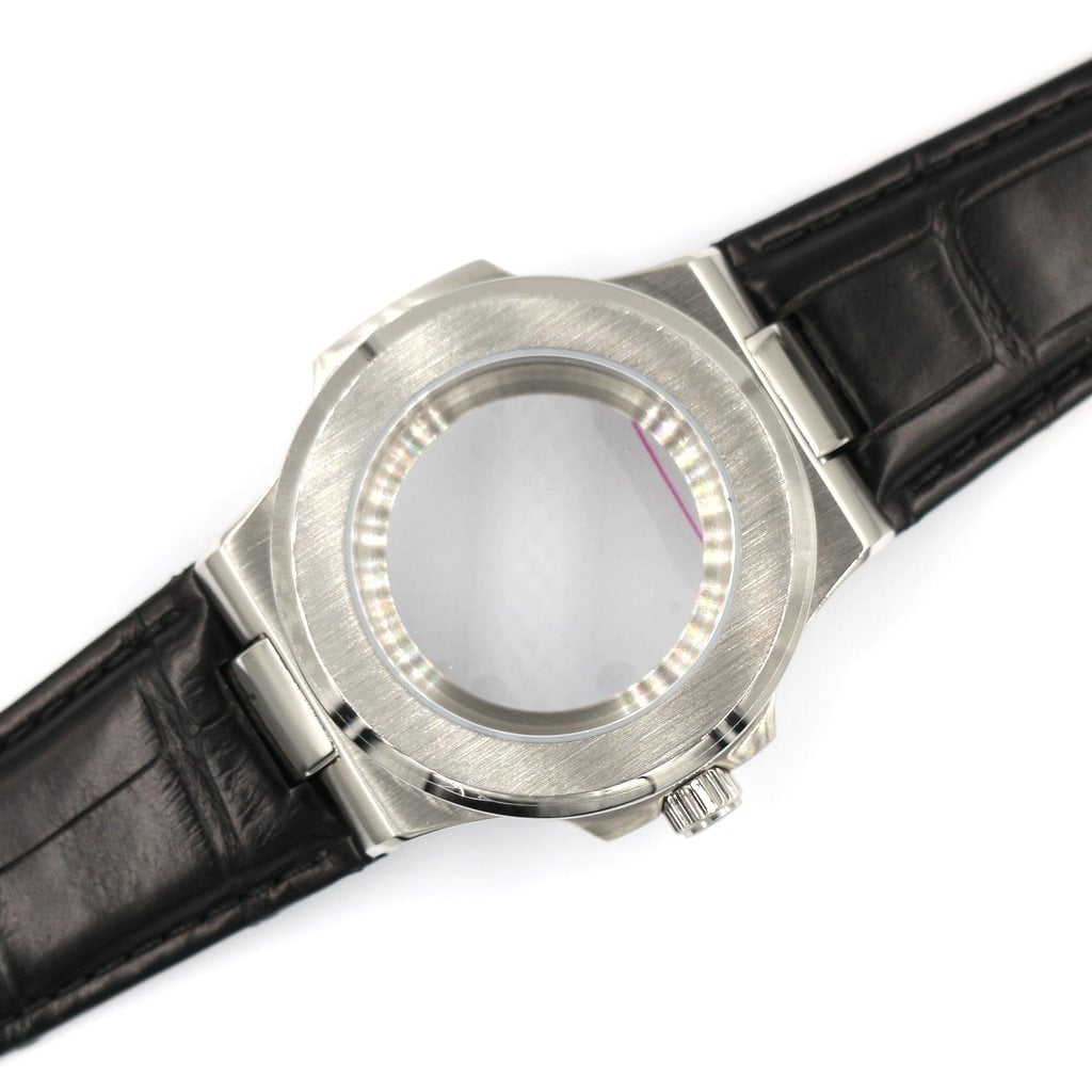 Seikonaut Watch Case (CROCODILE LEATHER EDITION) - 40mm - - - - Lucius Atelier - Swiss Quality Seiko Watch Mod Parts
