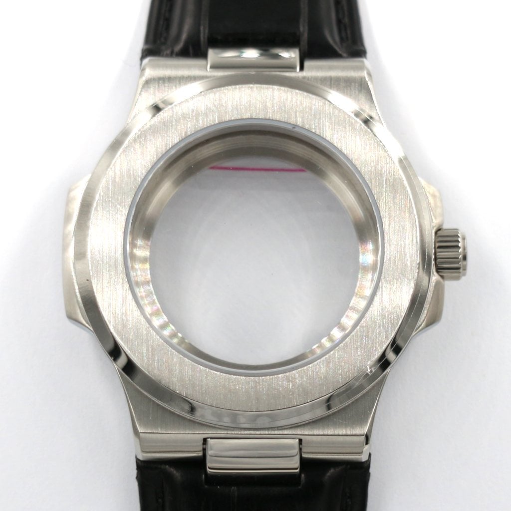 Seikonaut Watch Case (CROCODILE LEATHER EDITION) - 40mm - - - - Lucius Atelier - Swiss Quality Seiko Watch Mod Parts