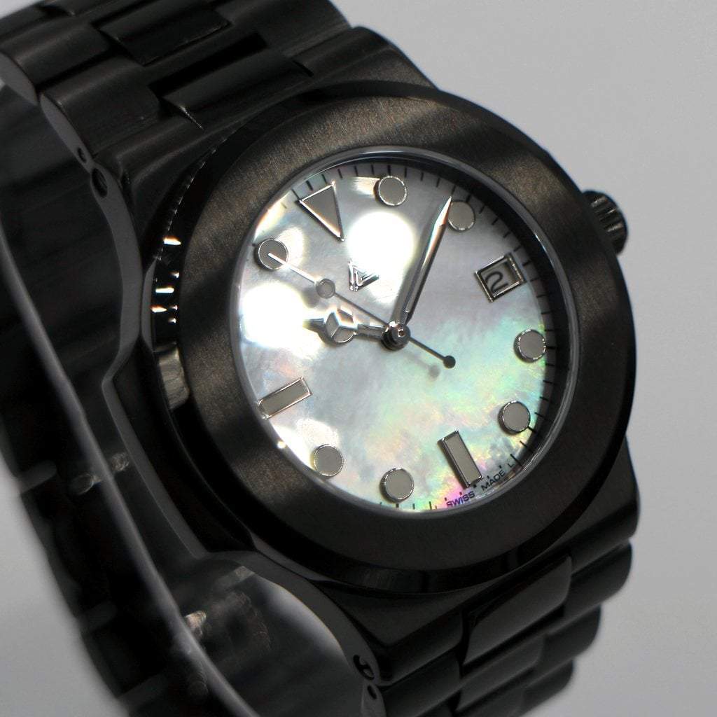 Seikonaut Watch Case (DLC BLACK EDITION) - 40mm - - - - Lucius Atelier - Swiss Quality Seiko Watch Mod Parts