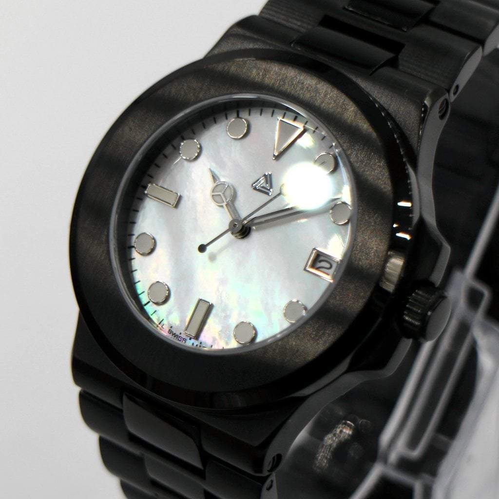 Seikonaut Watch Case (DLC BLACK EDITION) - 40mm - - - - Lucius Atelier - Swiss Quality Seiko Watch Mod Parts