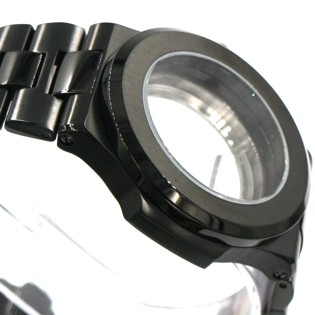 Seikonaut Watch Case (DLC BLACK EDITION) - 40mm - - - - Lucius Atelier - Swiss Quality Seiko Watch Mod Parts