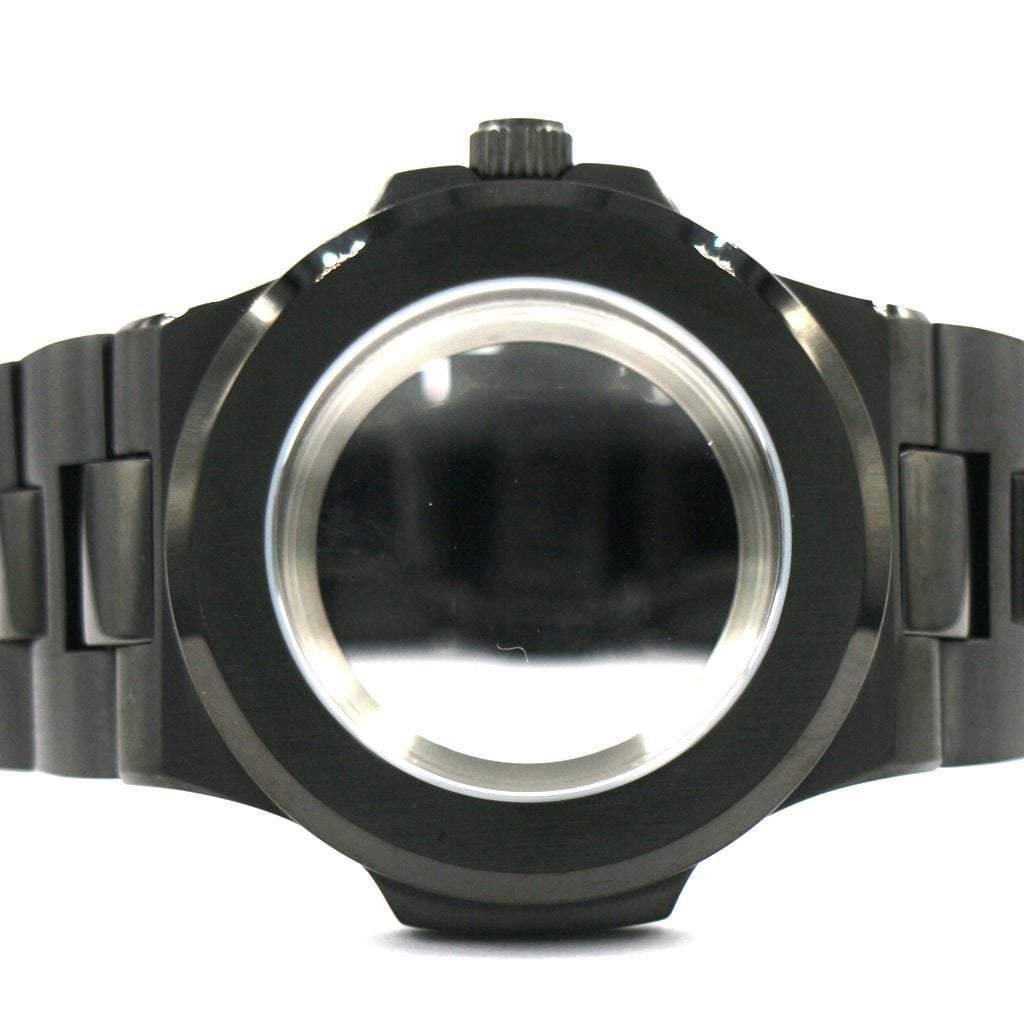 Seikonaut Watch Case (DLC BLACK EDITION) - 40mm - - - - Lucius Atelier - Swiss Quality Seiko Watch Mod Parts